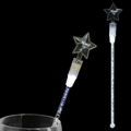 5 Day Imprinted Light Up White Drink Stirrer w/ Star